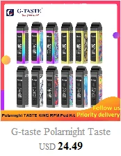 Pod Vape kit G-taste Mimo pod kit 450 мАч встроенный аккумулятор 1,3 мл емкость бокового наполнения pod system kit e-cigs vs minifit veiik pod