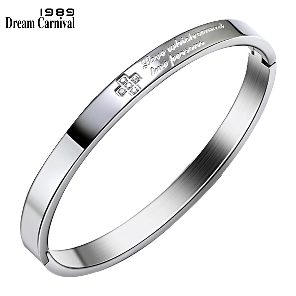 

DreamCarnival 1989 Classic Choices OL Fashionable Stainless Steel Bracelets Bangles for Women Brazalete Mujer 3217