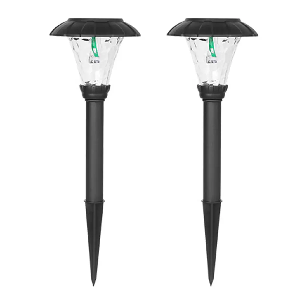 

2pcs Solar Pathway Lights Super Bright Glass Solar Lights Outdoor Waterproof Path Lamp LED Landscape Lighting for Garden Patio