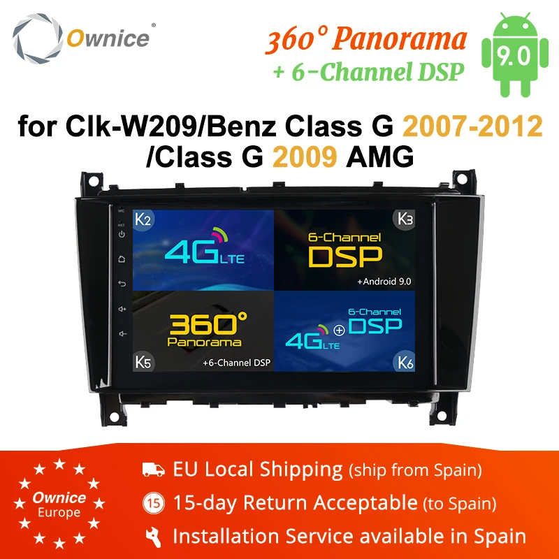 Ownice K3 K5 K6 для Mercedes Benz G Class W467 2004 ~ 2008 Android 9 0 4G LTE DSP 360 Panorama OpticalCar Radio Player GPS