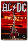AC DC тяжелый металлический музыкальный крутой классический рок-браслет металлический жестяной знак для дома ресторана кафе бара винтажное искусство Украшение стен подарки