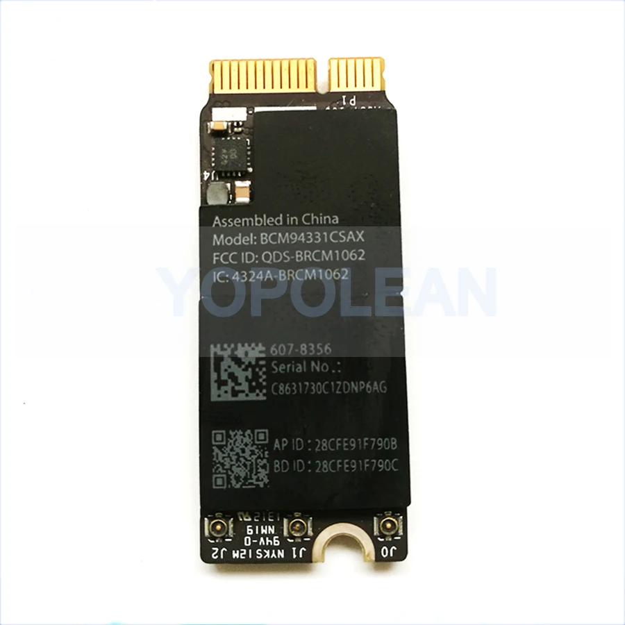 Оригинальная Bluetooth Wi Fi карта для Macbook Pro Retina 15 дюймов A1398 2012 2013 BCM94331CSAX EMC 2512 2673|card