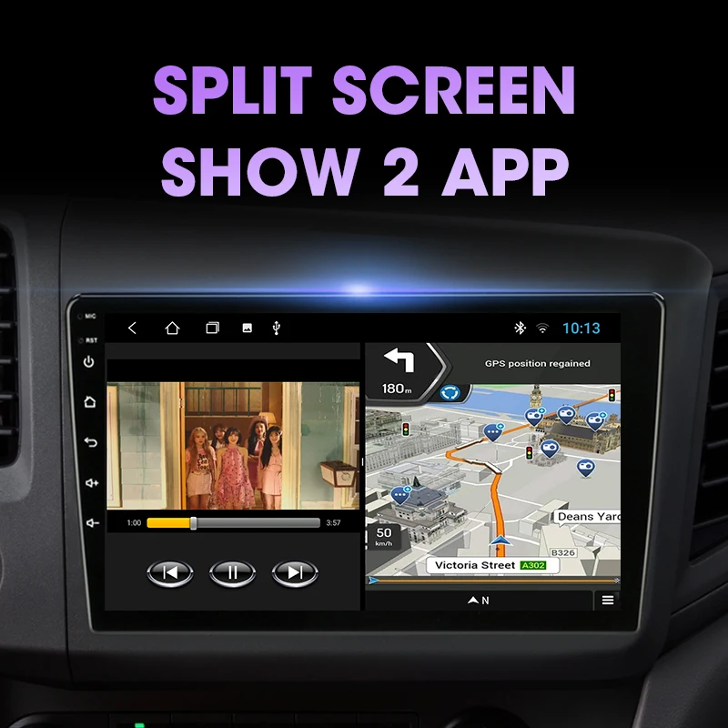 JMCQ 2 Din Android10Car радио мультимедиа видео плеер для Honda Civic 2012 2015 4G + WI FI Разделение