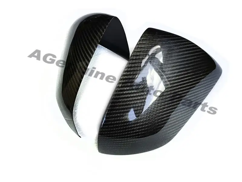 

Real carbon fiber stick-on car rear view mirror covers side wing mirror for Ford Mustang 2015-2019