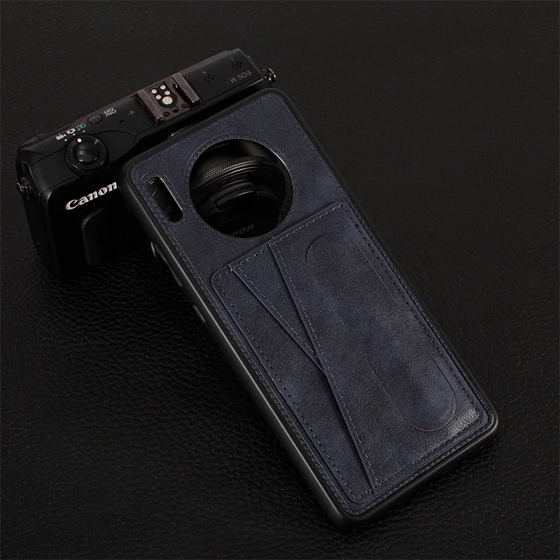 

Insertable card creative bracket mobile phone case for huawei Mate 30 40 Pro P30 Pro P40 Nova 7 8 Pro anti-fall protective cover