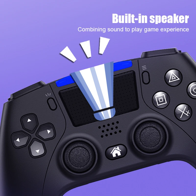 Беспроводной Bluetooth-геймпад Data Frog для консоли PS4 Двойной вибрационный контроллер
