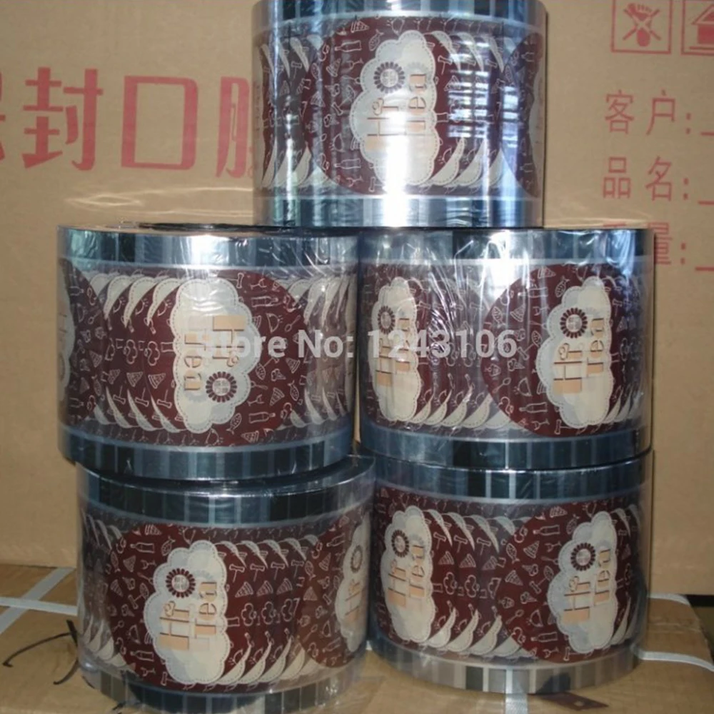 Ручная машина для запечатывания стаканчиков пленка PP/PE fim индивидуальная может