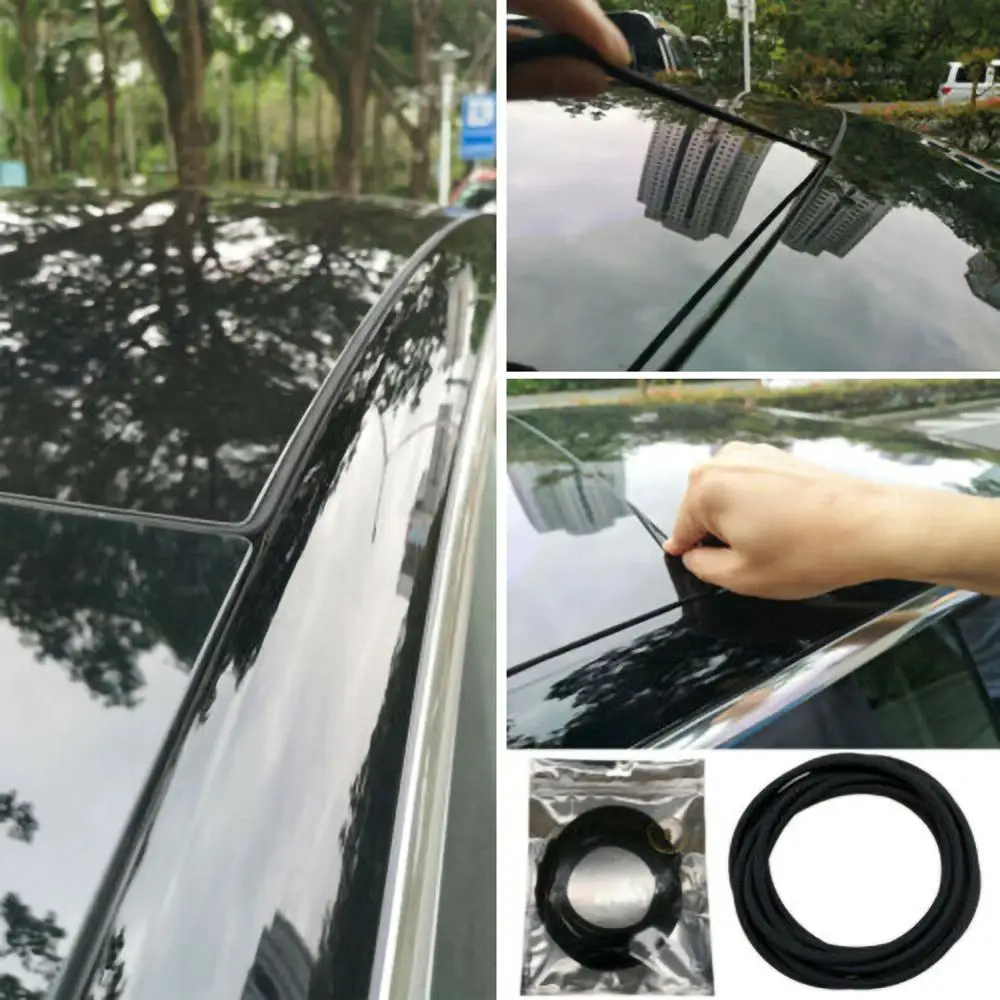 Автомобильная уплотнительная лента для Tesla Model 3 черная резина 4 м боковая окон