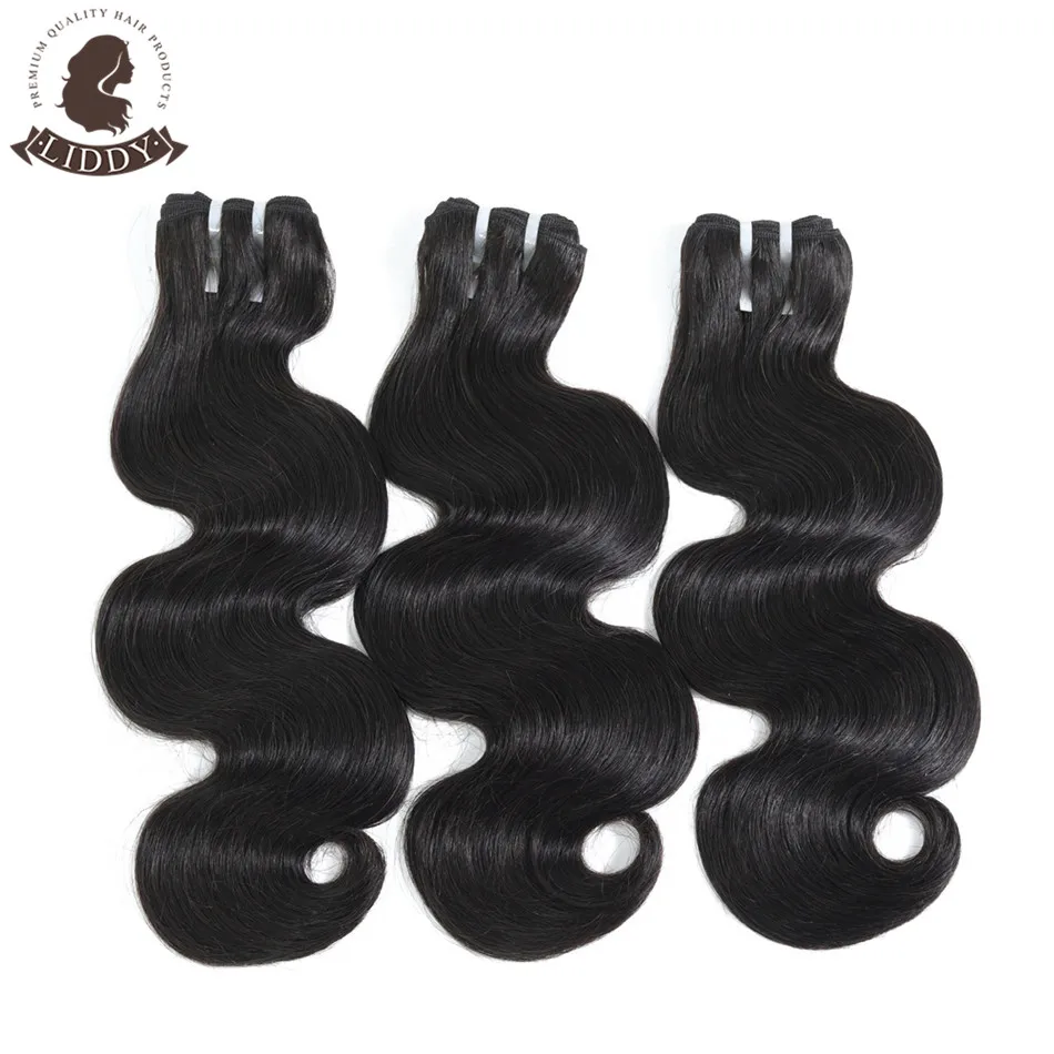 Liddy волнистые пучки волос бразильские пряди 8 28 дюймов двойное натяжение