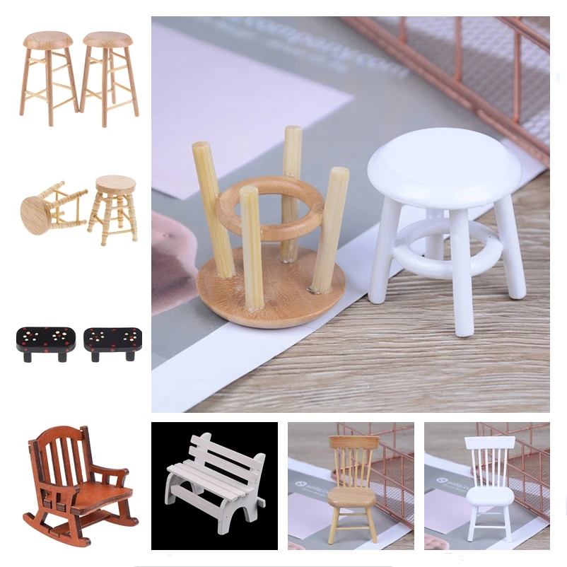 

Новый имитационный мини-диван, стул, модель мебели, игрушки для украшения кукольного дома 1/12