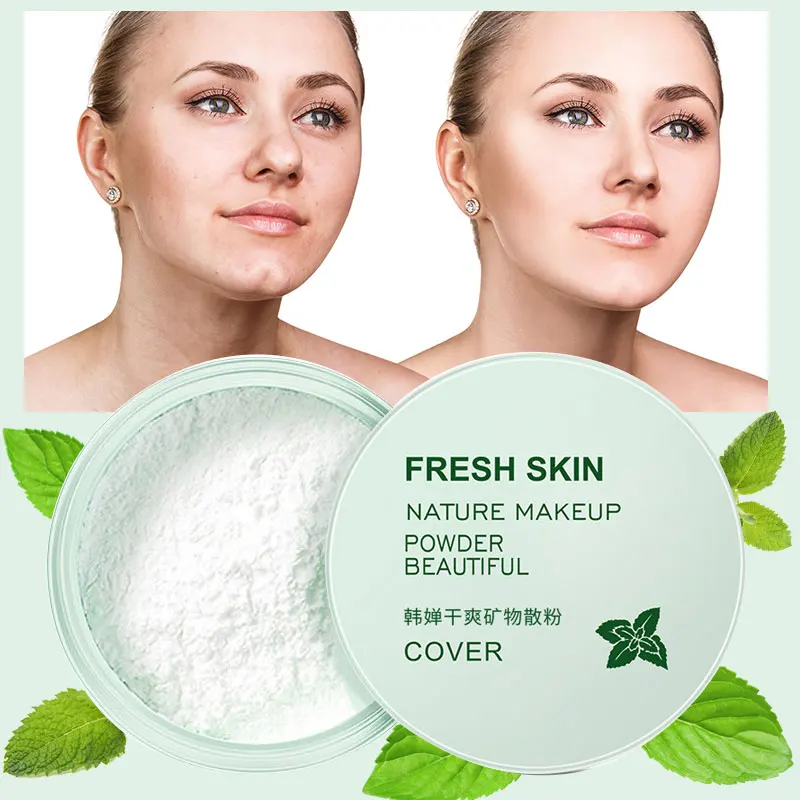 

Loose Powder Oil Control Concealer Lasting Makeup Light Silky Fresh And Even Oil Control Cover Pores Mint Natural 5g