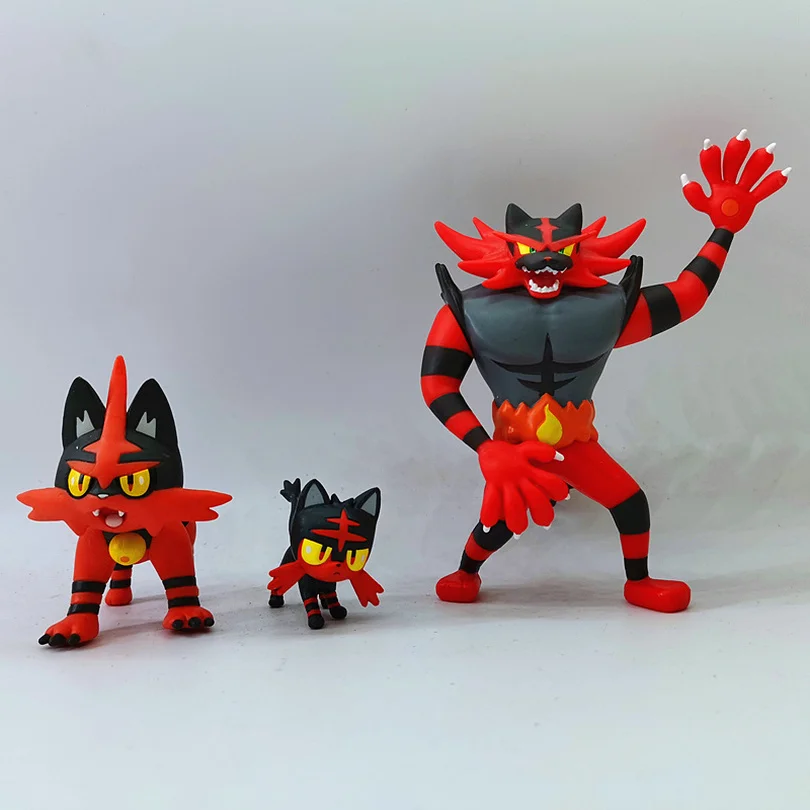 WCT Покемон Подлинная кукла Litten Torracat сжигание экшн-фигурка коллекционные подарки