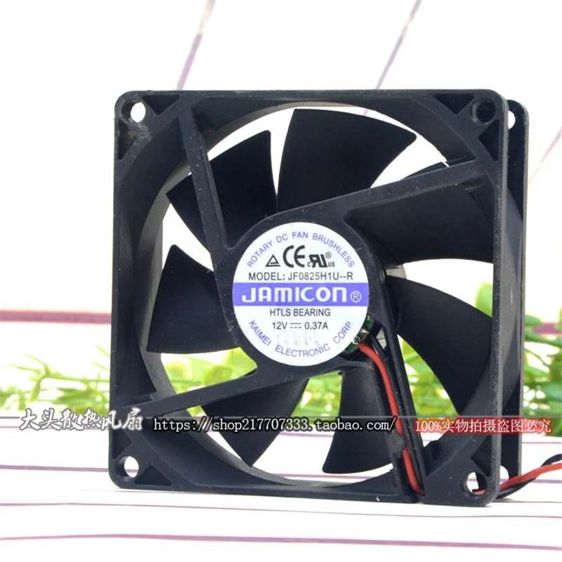 Новый оригинальный JF0825H1U R 12V 0.37A 8025 8 см UPS шасси бесшумный вентилятор