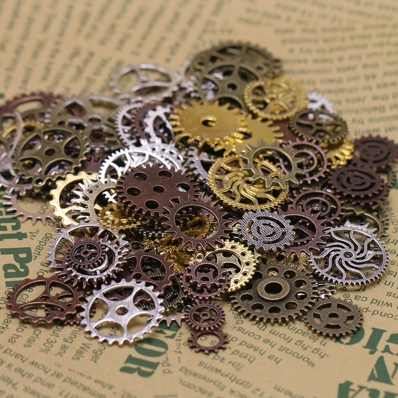 50 г смешанные винтажные подвески в стиле стимпанк панк ожерелье аксессуары ретро