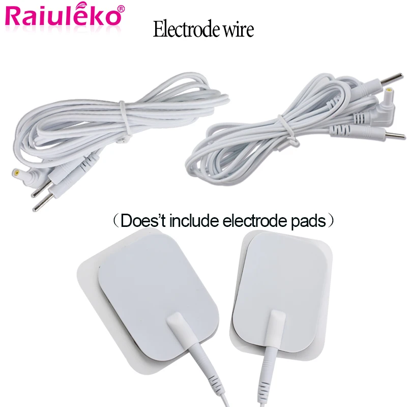 2 шт Pin 5 мм полосный электродный кабель соединительный провод для десятков/EMS