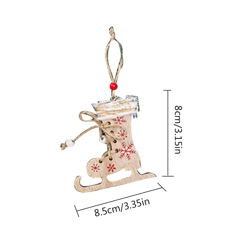3 шт. рождественские украшения Окрашенные коньки Рождественская елка