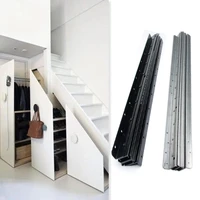 2pcs drawer runners sliding track stairwell storage cabinet push and pull sliding track furniture hardware