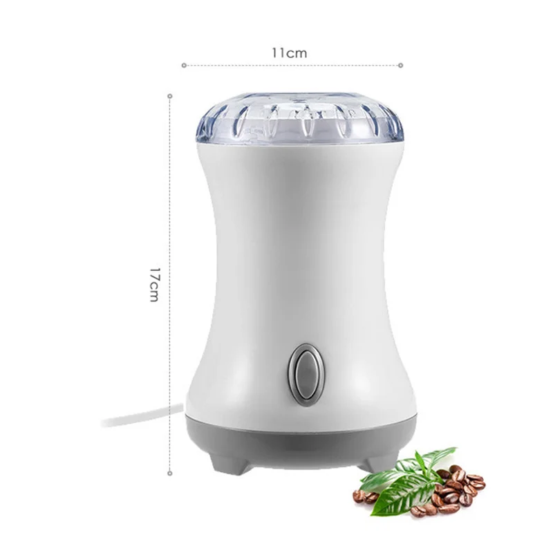 

220V Electric Coffee Grinder Household Coffee Bean Mill Beans Grain Herbs Nuts Spices Grinder Portable Dry Powder Grinders EU