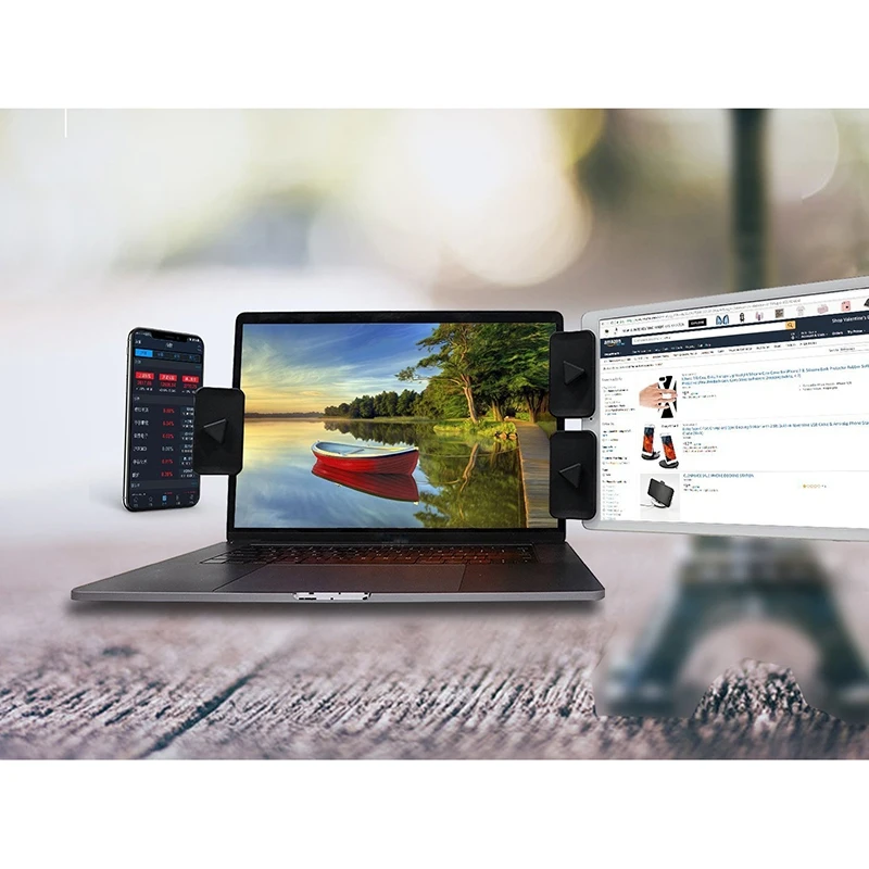 Боковое крепление для двух мониторов двойной дисплей Ipad и подставка планшета