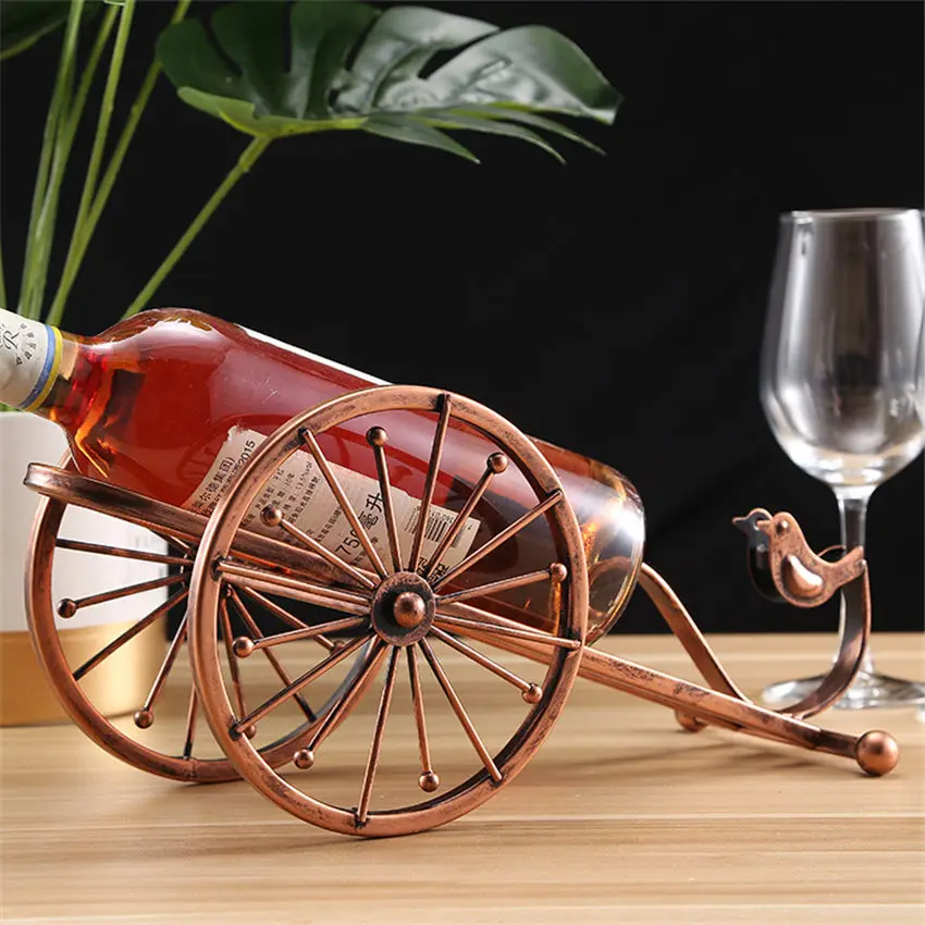 Ретро карета Красный Держатель винного бокала креативная винная подвесная чашка