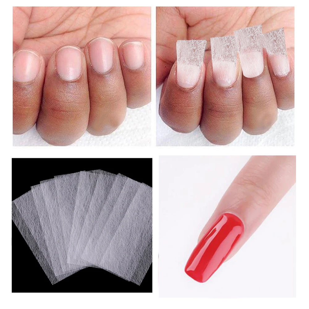 20 цветов стекловолокно для дизайна ногтей наращивания геля форма гель бумага