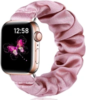 vcegari scrunchie band for apple watch 38mm series 321 soft cloth elastic smart wristband bracelet bands for iwatch 40mm se