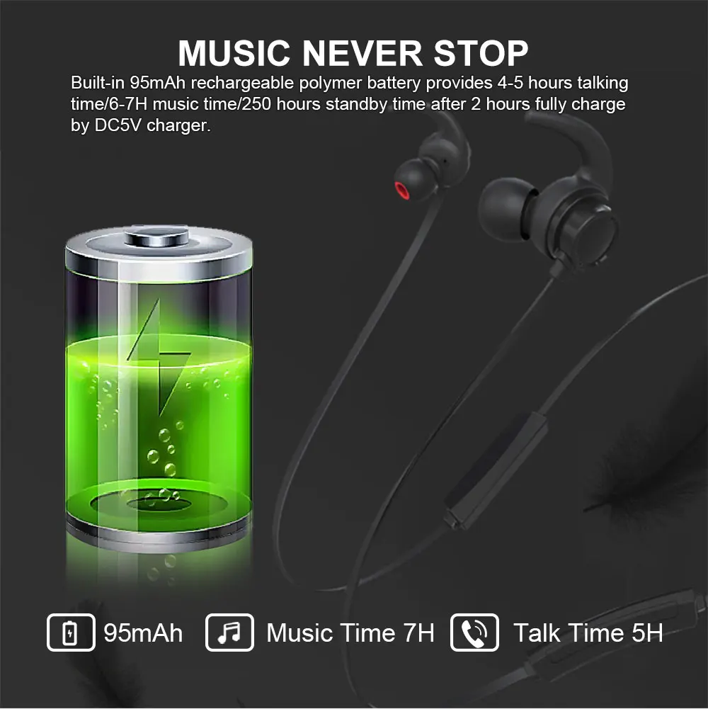 Pottnar новые сбалансированные шейные Bluetooth наушники гарнитура громкая музыка