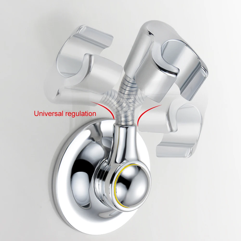 

Suction Cup Space Saving Removable Adjustable Height Anti Rust Shower Head Holder Punch Free Non Slip Home Bathroom Easy Install