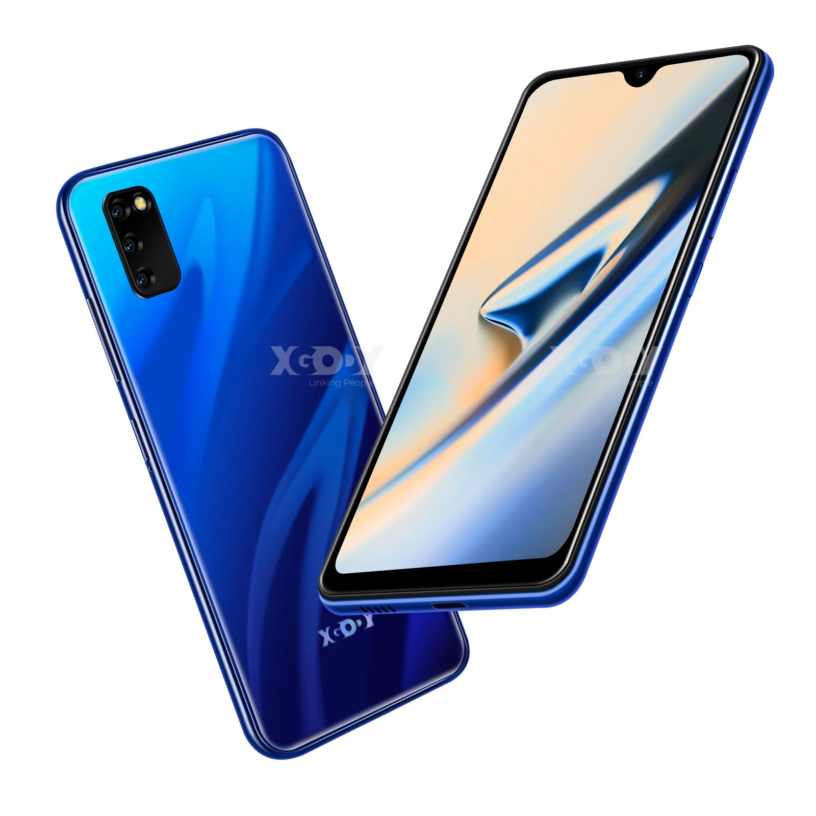 XGODY M30s 4G Смартфон Android 9,0 6," экран капли воды 3g 32G MTK6737 четырехъядерный 8 Мп 2850 мАч разблокировка лица ID мобильный телефон