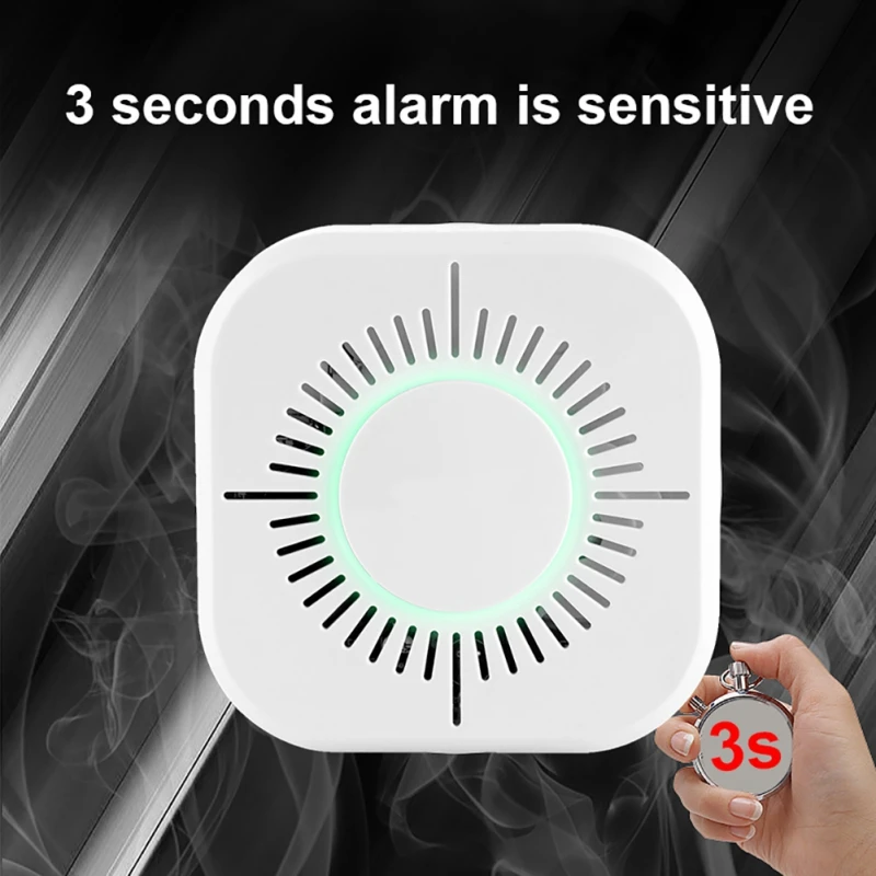 Пожарный детектор дыма система охранной сигнализации с звуковой светильник