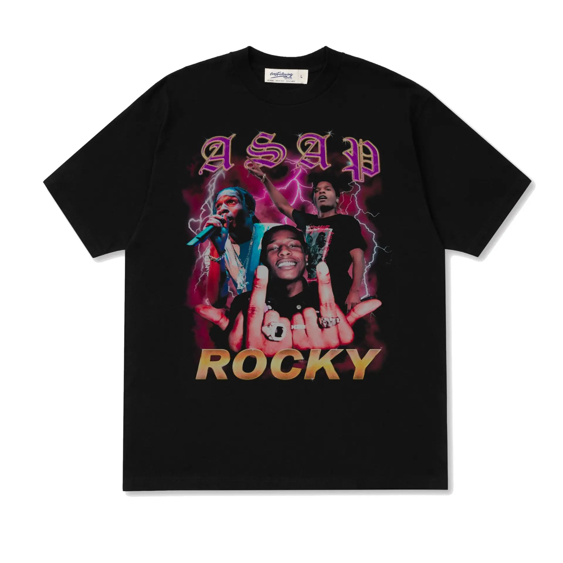 

Rock hip hop rap New Vintage short sleeve T-shirt for men and women