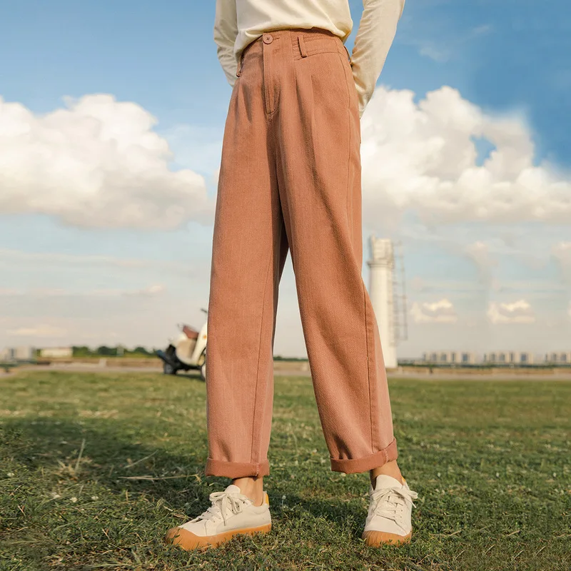 Инман осень зима литературные классические брюки корейский стиль хлопок удобные