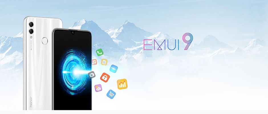 Honor 10 Lite, 4G, мобильный телефон, Android 9,0, 6,21 дюйма, FHD, 2340X1080, двойной шрифт, задняя камера 24 МП, AI камера, отпечаток пальца, 710, Восьмиядерный