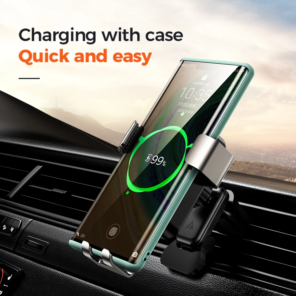 joyroom 15w qi wireless car phone holder charger intelligent infrared fast charger stand car phone holder for iphone huawei free global shipping