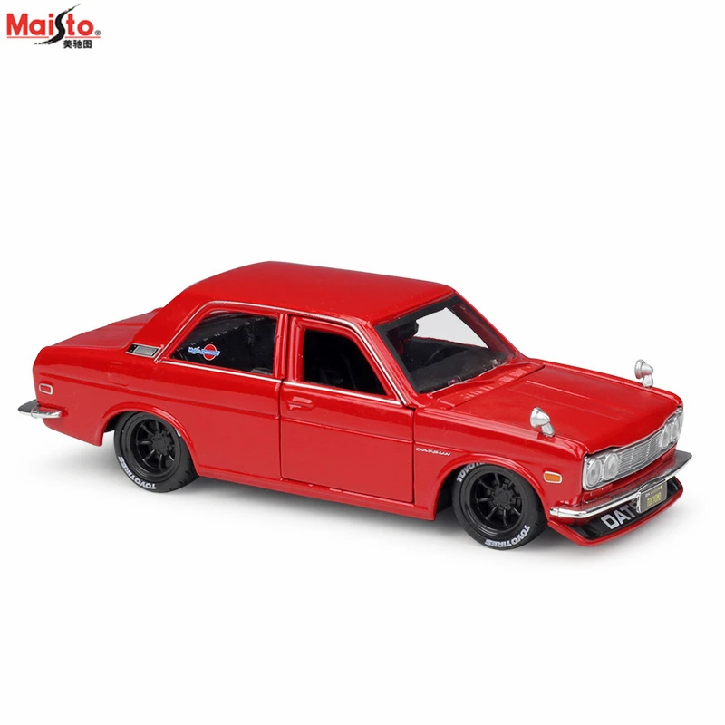 Модифицированный автомобиль Maisto 1:24 1971 Datsun 510 собранная модель автомобиля из