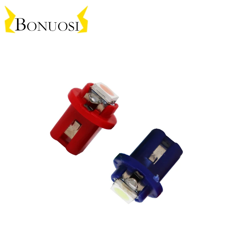 100 шт./лот 24 В T5 B8.5 светодиод t5 Smd 5050 автомобильное освещение приборные огни b8.5d 1smd