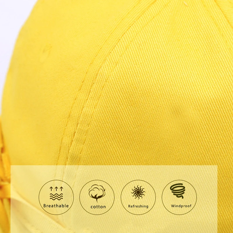 Детская От 3 до 10 лет защитная Кепка уличная шляпа рыбака милая желтая съемная