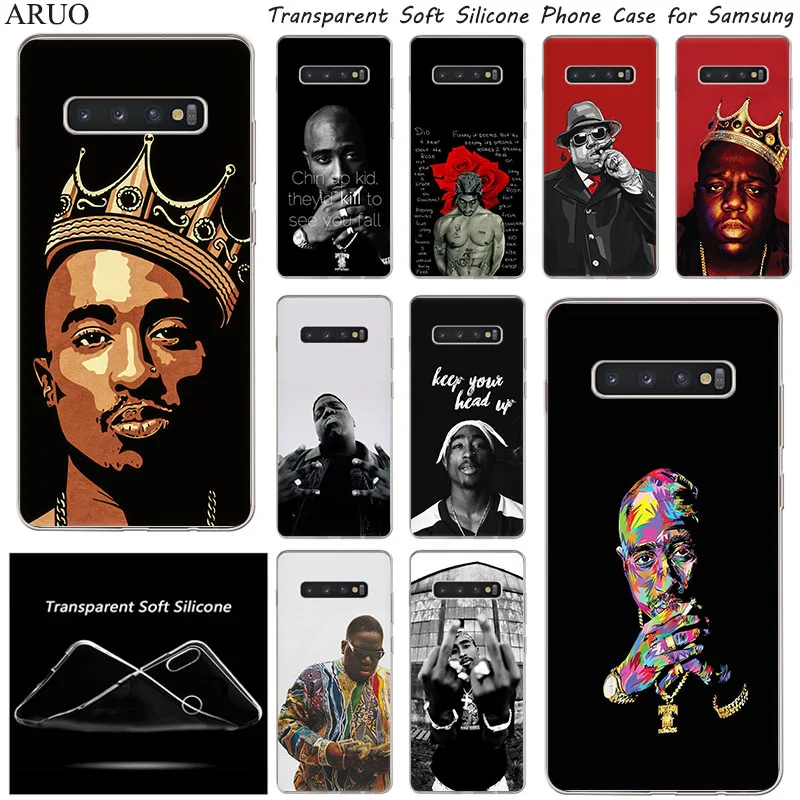 Чехол для телефона Samsung Galaxy S20 Ultra S10 S9 S8 Plus S7 Note 10 9 8 2pac Tupac и Biggie мягкий силиконовый