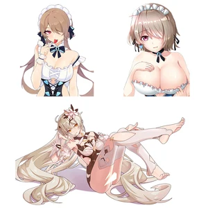 Аниме наклейка Three Ratels CA71 Honkai Impact 3rd Durandal для автомобиля, топливного бака, крышки автомобиля, ноутбука, декоративная наклейка, детская игрушка, наклейка