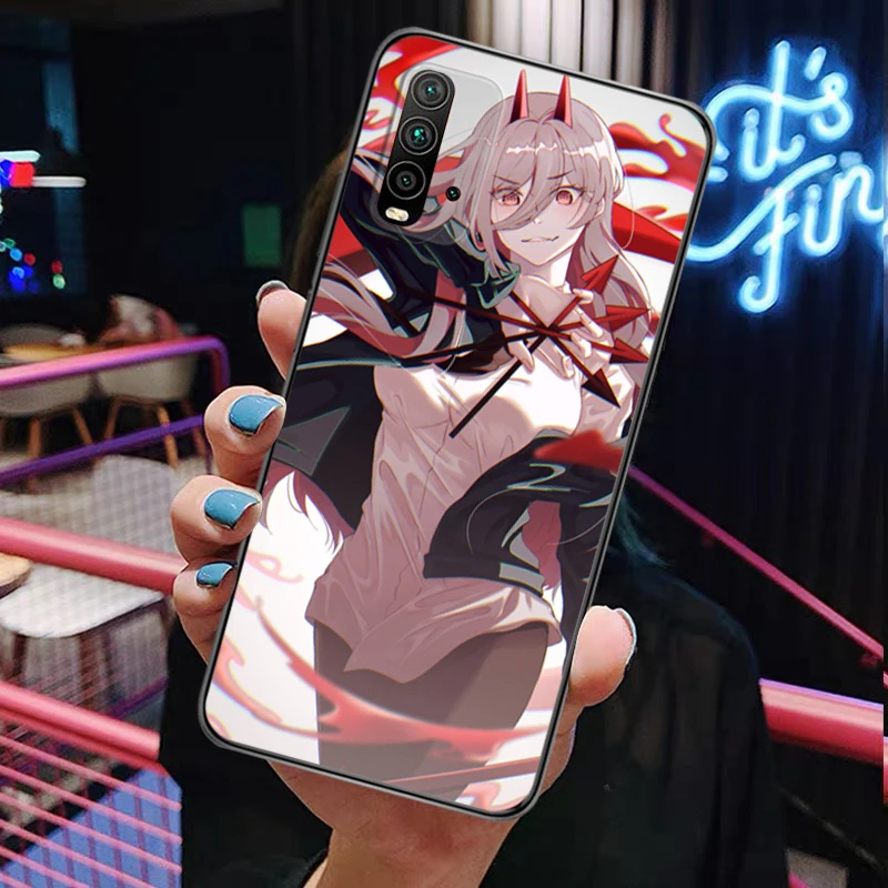 

Anime Chainsaw Man Painting Phone Case Redmi 9 9 Pro 9T 9A 9C Redmi Note 9 9S Pro Max Ultra-thin Full Protection Silicone Matte