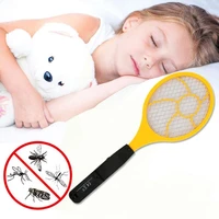 44 15 5 4cm red blue led electric mosquito swatter electric tennis racket practical handheld bug zappers wasp flyswatter fly