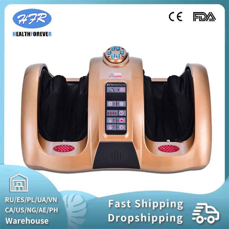 Электрический Портативный с подогревом косметичка шиацу сжатия воздуха Горячая