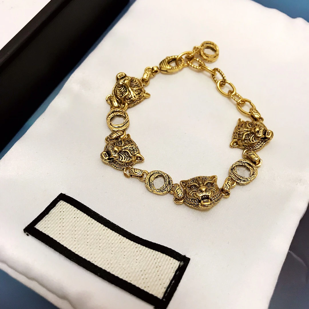 

S925 Sterling Silver 2021 fashion luxury cat tiger Bracelet men and women