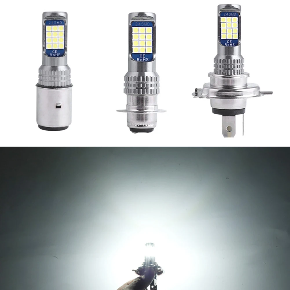 

1PC P15D H4 H6M BA20D Led Motorcycle Headlight Bulb P15d 3030LED Motorcycle Scooter Light Lamp Moto Accessories 6000K ba20d Led