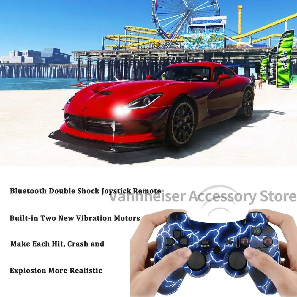 Беспроводной геймпад PS3 Bluetooth с датчиком движения и двойной вибрацией игровой
