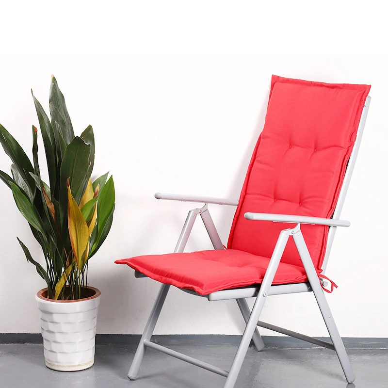 

Non-slip High Back Chair Cushion Waterproof Seat Cushions Sun Protection Outdoor Garden Chair Cushions Thicken Lounger Long Mat
