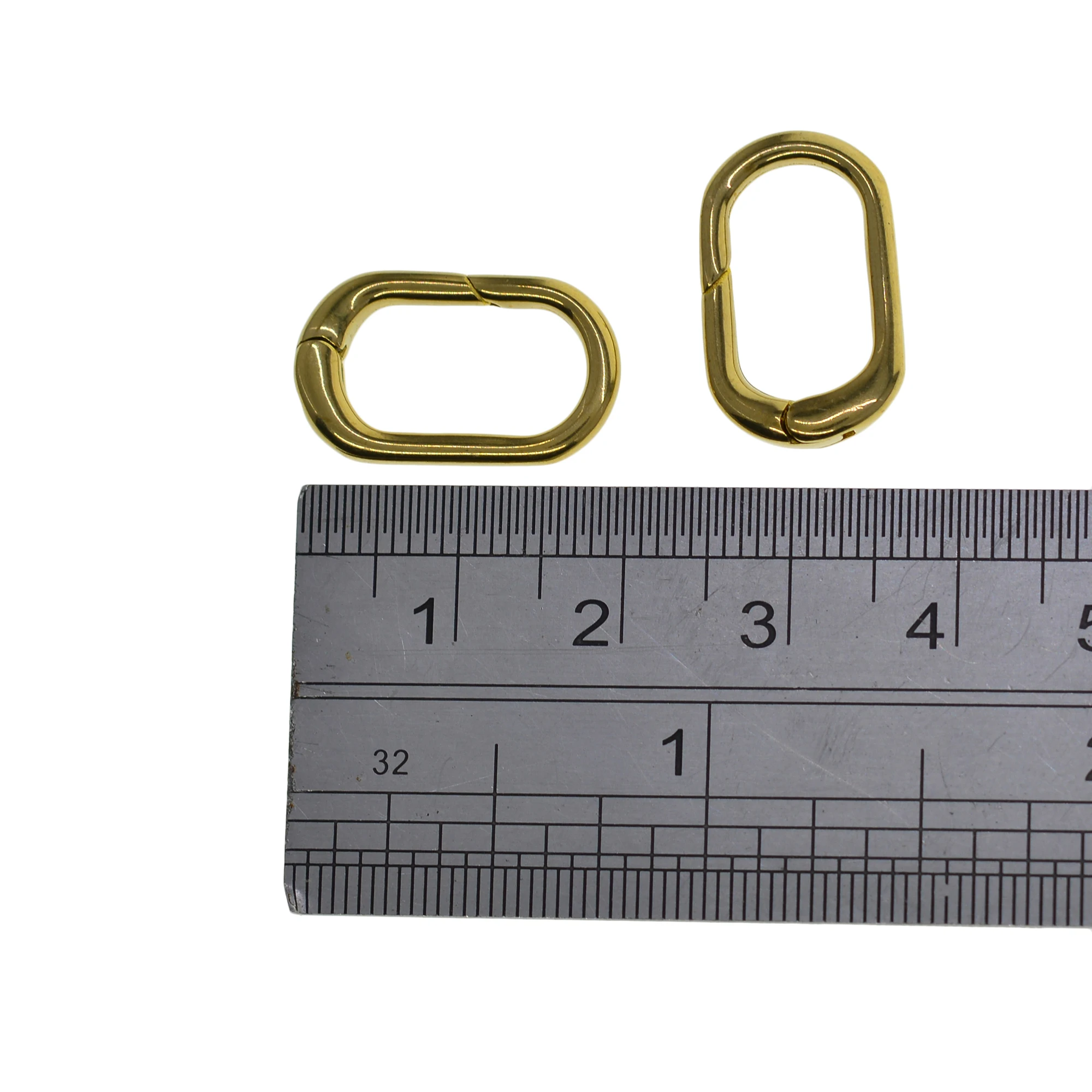 6pcs Fine Korea handmade 20mm 0.8inch Solid Brass Oval snap spring hook clasp jewelry DIY Accessory | Украшения и аксессуары
