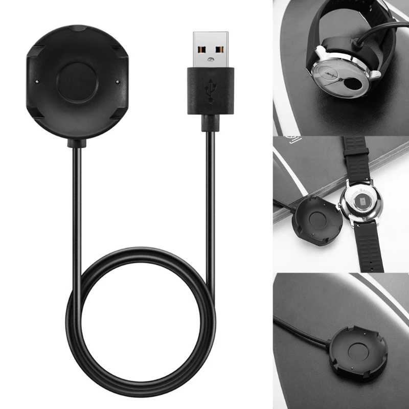 Док станция с USB зарядным устройством подставка кабелем для часов Nokia Steel HR 36 мм 40
