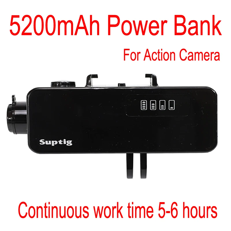 Портативное зарядное устройство Suptig 3 7 в 5200 мАч внешний водонепроницаемый