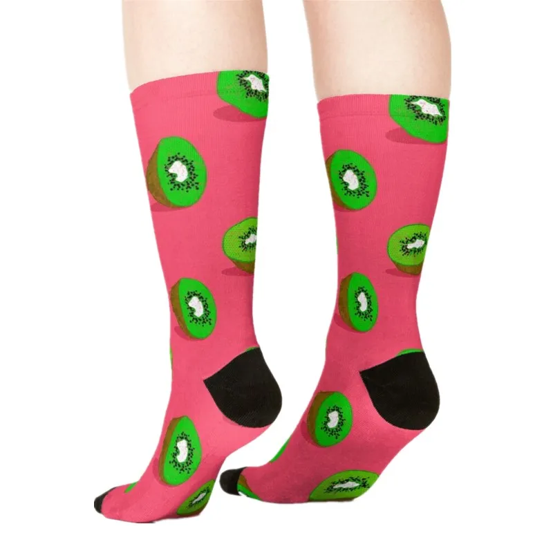 

2021 Women's socks kawaii Meet me halfway Printed Socks Woman harajuku Happy Funny Novelty cute girl gift Socks for women